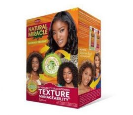 African Pride Natural Miracle Naturally Straight Texture Managability System Kit