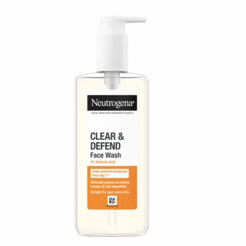 Neutrogena Clear & Defend Face Wash 2% Salicylic Acid